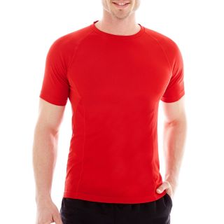 Xersion Short Sleeve Training Top, Red, Mens