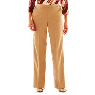 Alfred Dunner Circle Oaks Pull On Pants, Camel, Womens