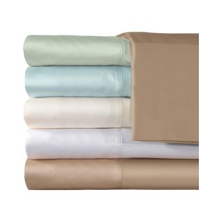 American Heritage 300tc Set of 2 Egyptian Cotton Sateen Solid Pillowcases, Taupe