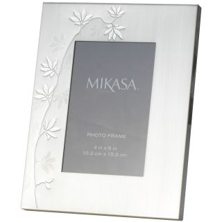 Mikasa Modern Floral Tabletop Picture Frames, Clear