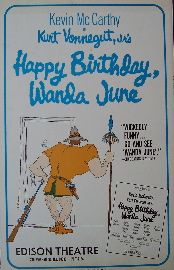 Happy Birthday Wanda June (Original Broadway Theatre Window Card)