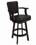 Backed Barstool with Arms and Swivel