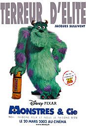 Monsters, Inc. (French Rolled   Advance Sully) Movie Poster