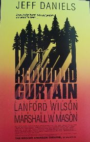 Redwood Curtain (Original Broadway Theatre Window Card)