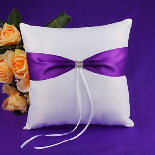 Wedding Ring Pillow with Blue Ribbon