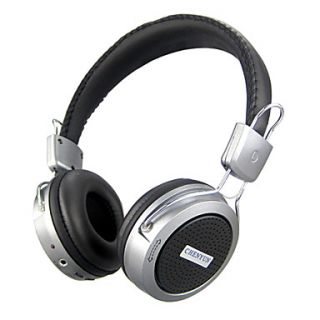 Hi Fi Stereo FM Music Wireless On Ear Headphone with External Acceptor (Silver)