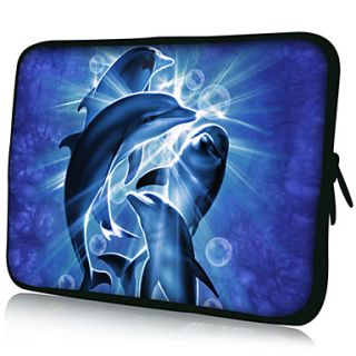 DolphinsPattern Nylon Material Waterproof Sleeve Case for 11/13/15 LaptopTablet