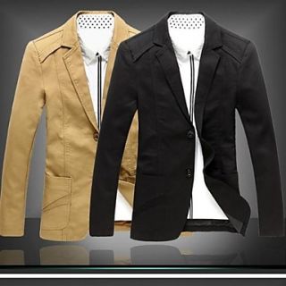 Mens Fashion Suit Jacket Casual Blazer Coat