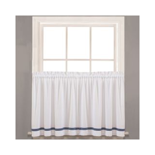 Kate Rod Pocket Window Tiers, Blue