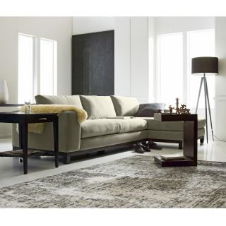 Calypso 2 pc. Chaise Sectional in Washed California Fabric, Linen