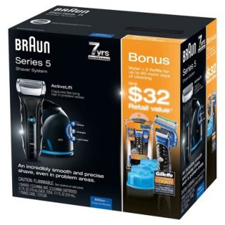 Braun Series 5 550cc Mens Shaving System Gift Set   Includes Bonus Fusion Pro