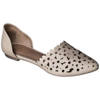 Womens Mossimo Lainey Perforated Two Piece Flats   Blush 6