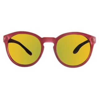 Round Solid Sunglasses   Pink/Yellow