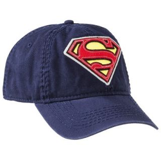 Mens Classic Superman Baseball Cap   Navy