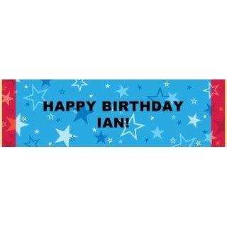 Seeing Stars Personalized Birthday Banner