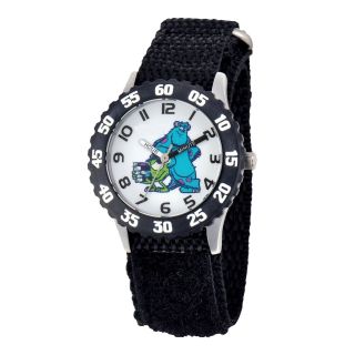 Disney Sulley & Mike Monsters University Kids Time Teacher Black Strap Watch,