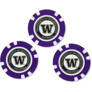 Washington Huskies Team Golf 3 Pack Poker Chip