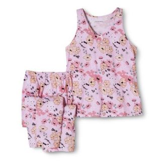 Of The Moment Womens Pajama Set   Pink Floral XL