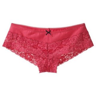 Xhilaration Juniors Wide Lace Hipster   Bright Coral L
