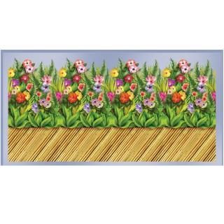 30 Tropical Flower Bamboo Wall Border Roll