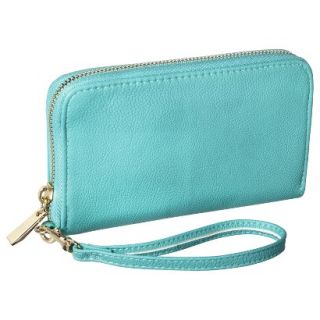 Merona Solid Phone Case Wallet with Removable Wristlet Strap   Teal