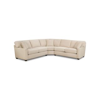 Possibilities Sharkfin Arm 3 pc. Right Arm Sofa Sectional with Sleeper, Natural