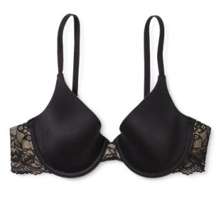 Self Expressions By Maidenform Womens Lace Wing Demi Bra 5648   Black 36C