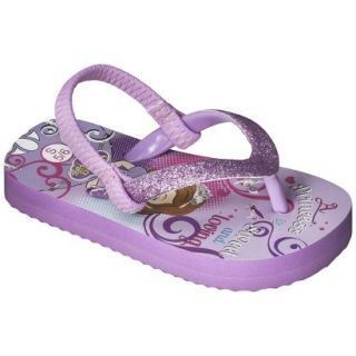 Toddler Girls Sofia The First Flip Flop Sandals   Purple L
