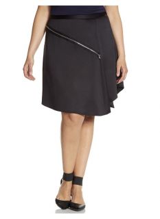 Lane Bryant Plus Size Lane Collection asymmetric zipper skirt     Womens Size