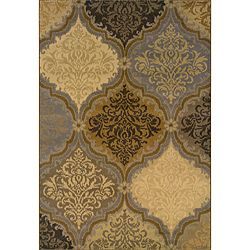 Grey/ Gold Transitional Area Rug (910 X 129)