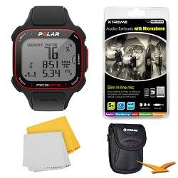 Polar RC3 GPS Watch with Heart Rate Monitor   Black Bundle