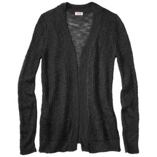 Mossimo Supply Co. Juniors Open Front Cardigan   Black M(7 9)
