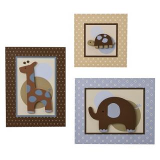 Lambs & Ivy Jake Wall Decor in Blue and Brown
