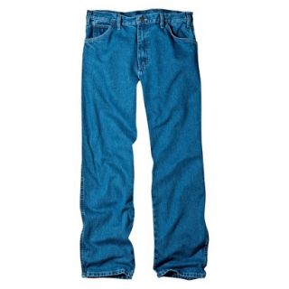 Dickies Mens Relaxed Fit Jean   Stone Washed Blue 34x32
