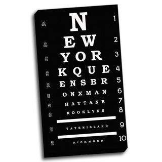New York Inspired Eye Chart Wall Art