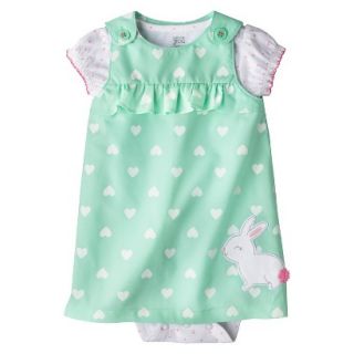 Just One YouMade by Carters Newborn Girls Jumper Set   Turquoise/White 12M