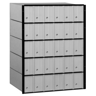 Salsbury Aluminum 30 door Standard System Mailbox