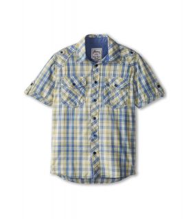 Request Kids Eddie Woven S/S Shirt Boys Short Sleeve Button Up (Navy)