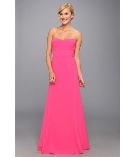 BCBGMAXAZRIA Surrey Strapless Fitted Bustier Gown Womens Dress (Pink)