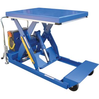 Vestil Portable Scissor Lift Table   2000 lb. Capacity, 58 Inch Raised Height,