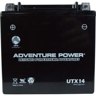 UPG Sealed Motorcycle Battery   12V, 12 Amps