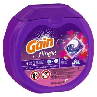 Gain Flings Moonlight Breeze Laundry Detergent Pacs   57 Count