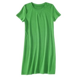 Merona Womens Knit T Shirt Dress   Mahal Green   L