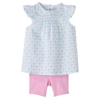 Just One YouMade by Carters Newborn Infant Girls 2 Piece Set   White/Pink 3 M