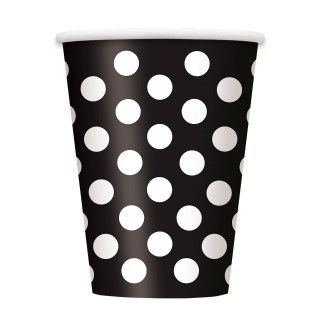 Black and White Dots Cups (6)