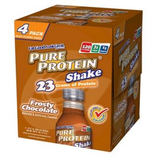 Pure Protein Frosty Chocolate Shake 12 oz   4 Bottles