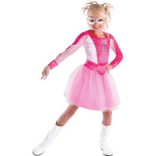 Girls Spider Girl Pink Classic Costume