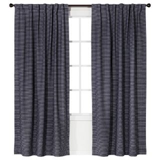 Nate Berkus Linen Weave Window Panel   Black (54x95)