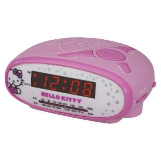 Hello Kitty AM/FM Alarm Clock Radio   Pink (KT2051B)