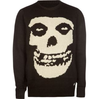 Misfits Mens Sweater Black In Sizes X Large, Small, Large, Medium For